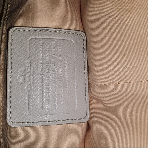 White and Pink Coach Purse With Matching Wallet - Picture 3 of 3